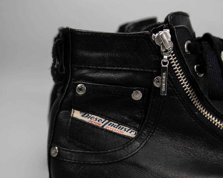 Ексклюзивные кожаные высокие кеды Diesel Expo-Zip.43 размер