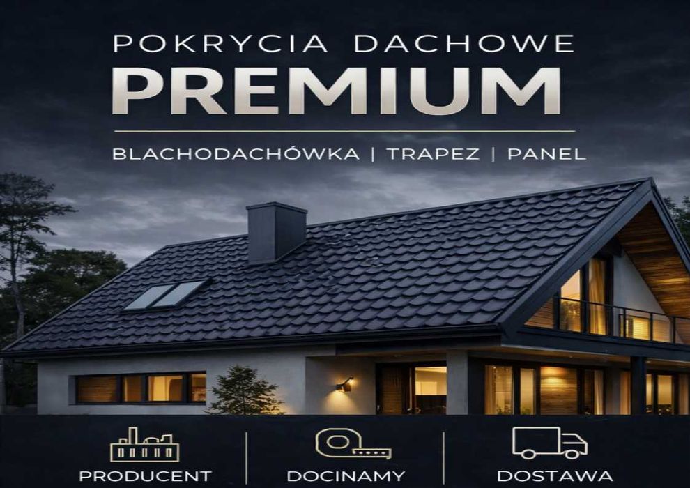 * Dach dla wymagających * panel "klik" na rąbek blacha trapezowa blachodachówka prosto z fabryki z transportem