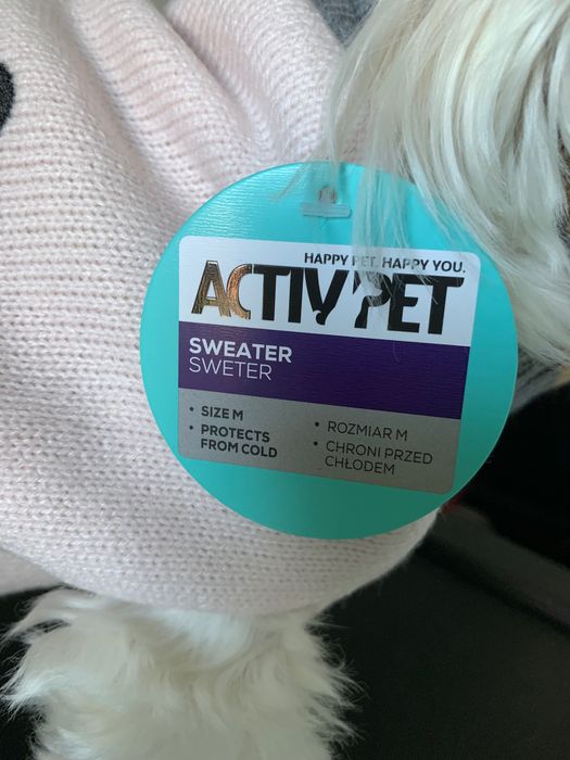Sweter dla psa jesień/zima rozm.M. Nowy