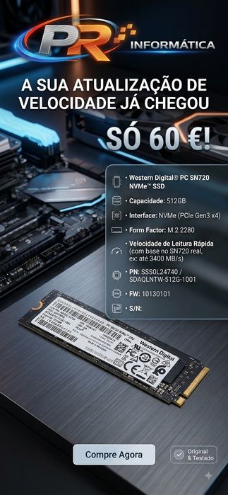 disco WD SSD 512GB NVMe PCIe M.2  NVMe  2280