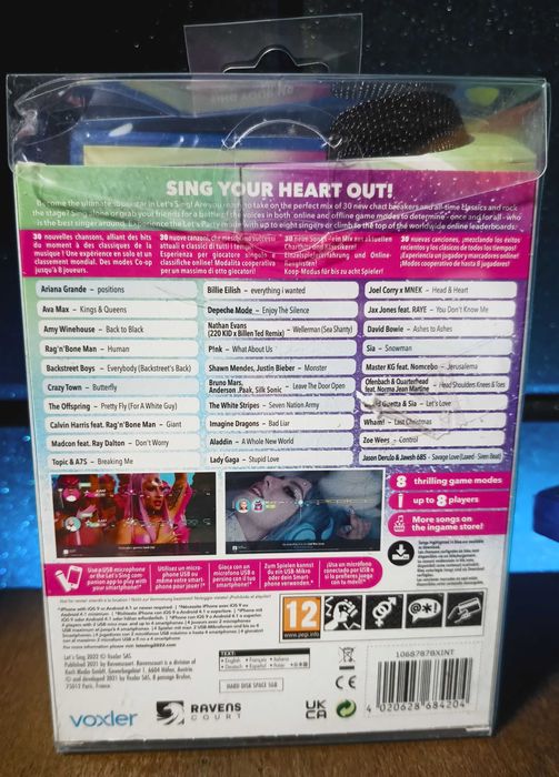 Let's Sing 2022 PS4 / PS5 - karaoke, śpiewanie MIKROFON w zestawie PL