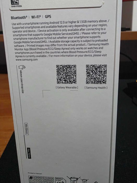 Samsung Galaxy Watch 44mm Graphite – Como Novo (usado 1 vez)