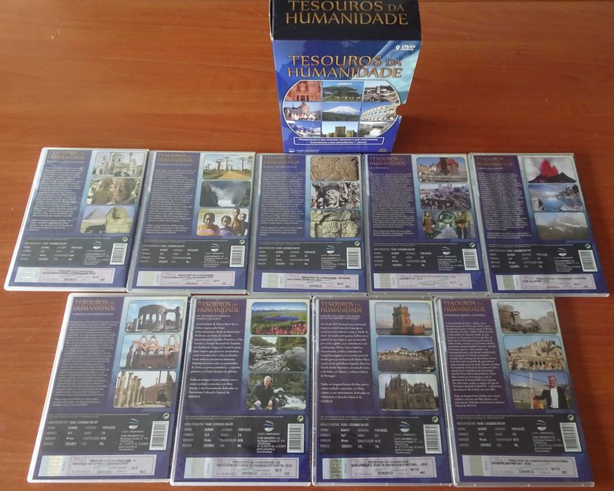 Tesouros da Humanidade (9 DVD´s Video - Completo / Filmes Unimundos)
