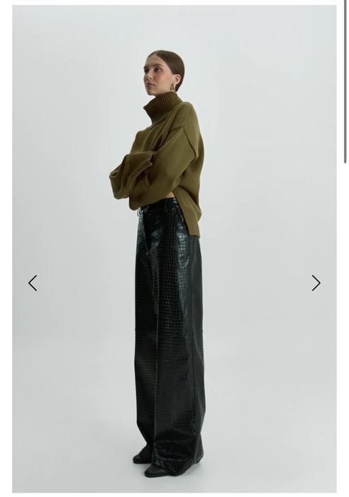 Штани з еко шкіри крокодил