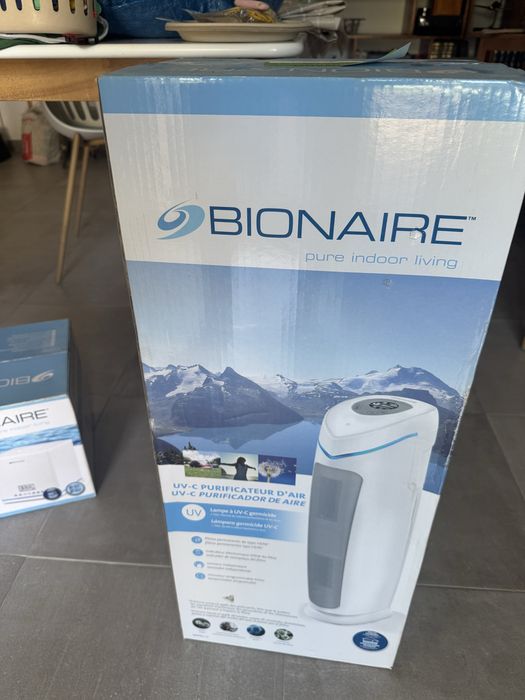 Pack Bionaire Novo: Purificador de Ar UV-C HEPA + Humidificador Digital Ultrassónico (Selados)