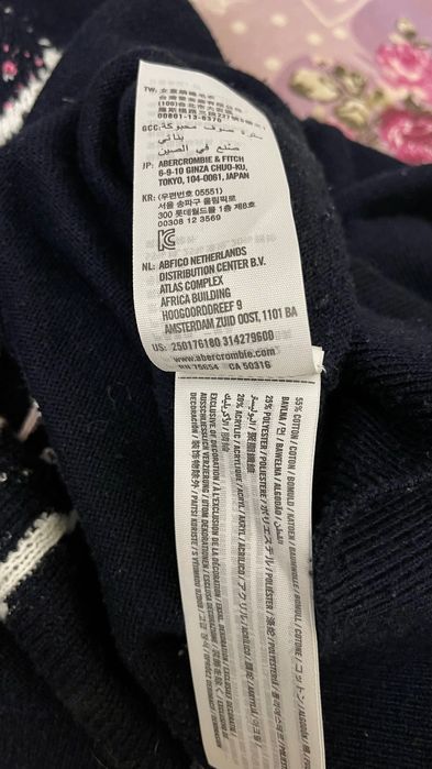 Abercrombie&Fitch світшот светер котоновий с единорогом хлопок свитшот