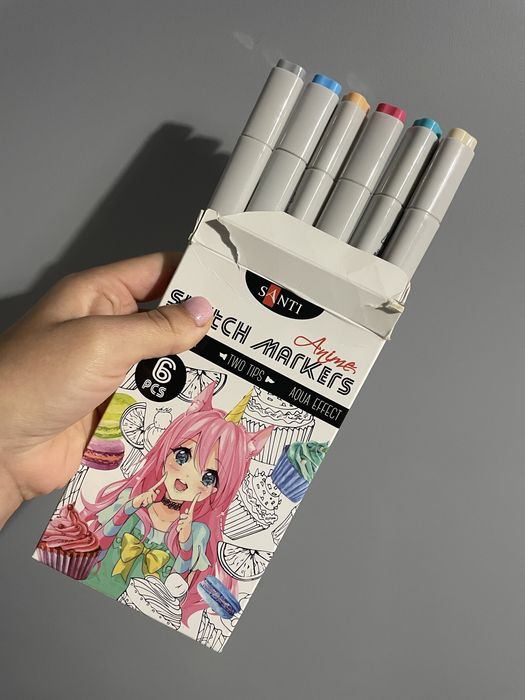 Маркери акварельні Santi sketch Anime