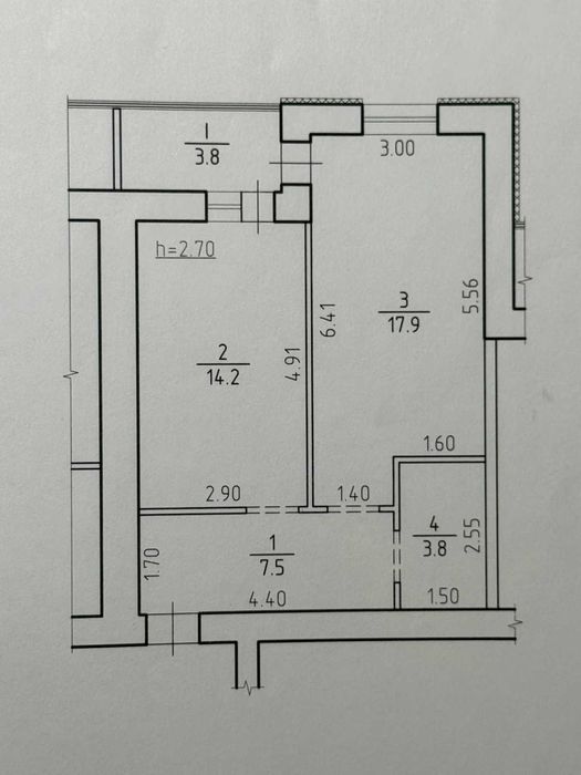 Однокімнатна в новобудові на ЗСУ, 1, працюємо з програмами