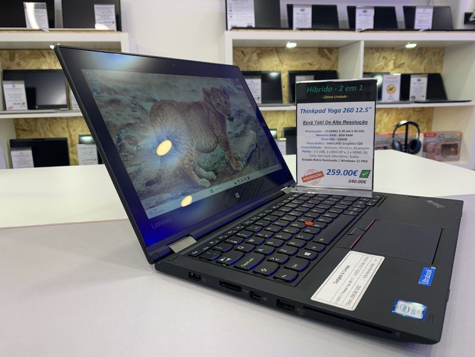 Lenovo ThinkPad Yoga 260 2 em 1 | Tenha um Portátil e um Tablet num só