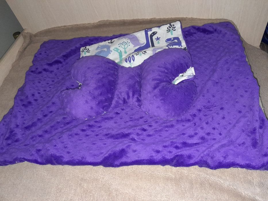 Zestaw do wózka dla dziewczynki- fioletowy