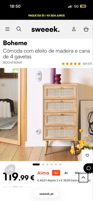 Cómoda Boheme para Quarto