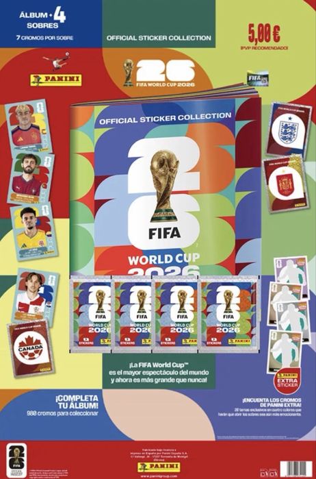 Troca ou Venda de cromos caderneta Mundial 2026