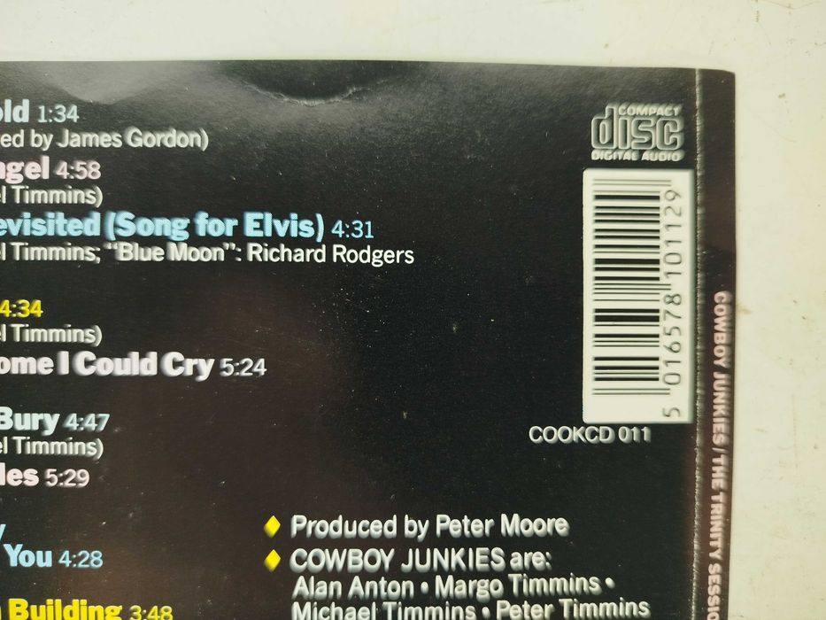 Okładka CD Cowboy Junkies The Trinity Session OP+OT bez płyty !!