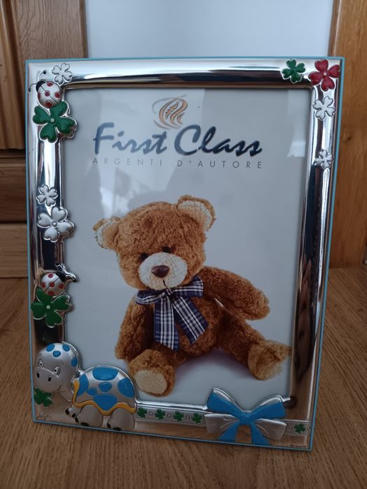 Moldura revestida prata crianca