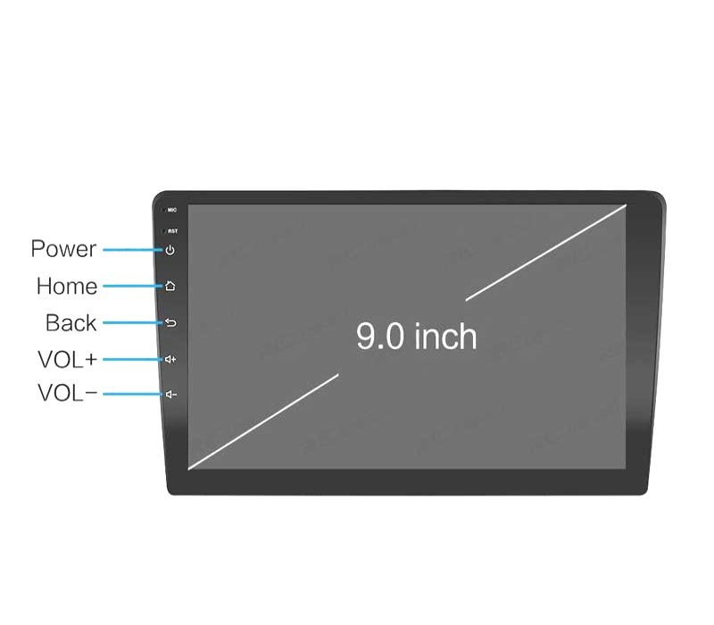 AUTO RADIO 9" ANDROID 13 QUAD CORE 64GB ROM