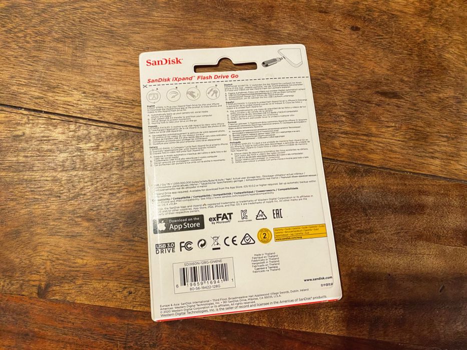 Pendrive SANDISK iXpand GO 128GB Czarno-srebrny