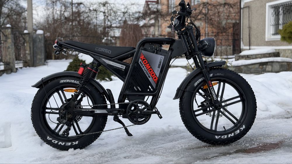 Corso Komodo 1200W новий електро фетбайк велосипед електричний