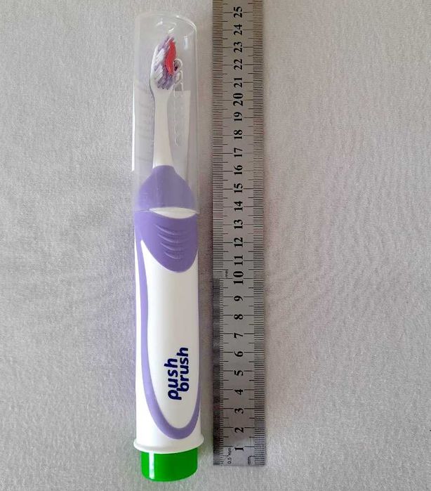 Зубная щетка с пастой 2 в 1 Push Brush для туристов, командировок