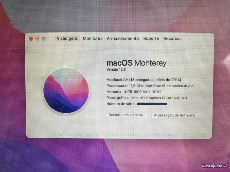 MacBook Air 13 (A1466) - Como novo, na caixa - Com garantia