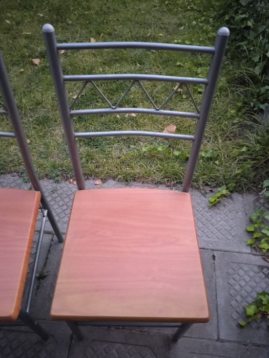 Cena za 2 x Krzesło Stylowe Krzesła Metalowe