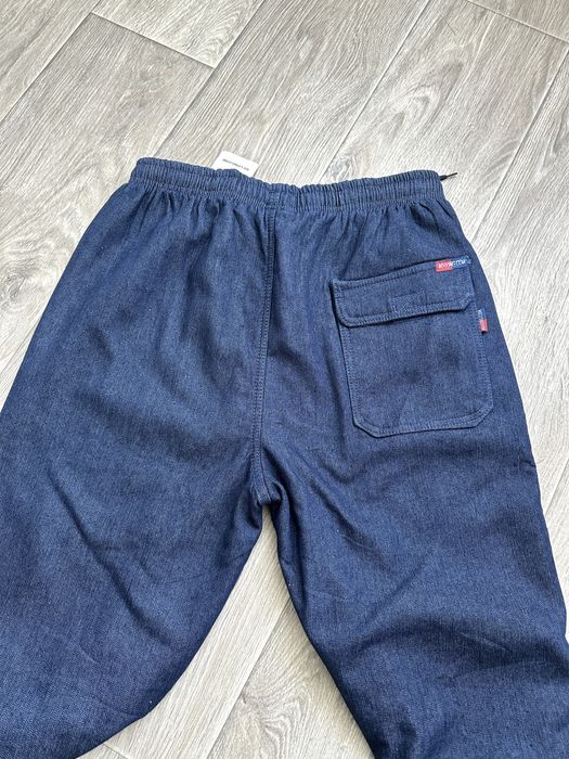 Теплі джинси на резинці чоловічі утеплені джинси на флісі 50 52 54 56