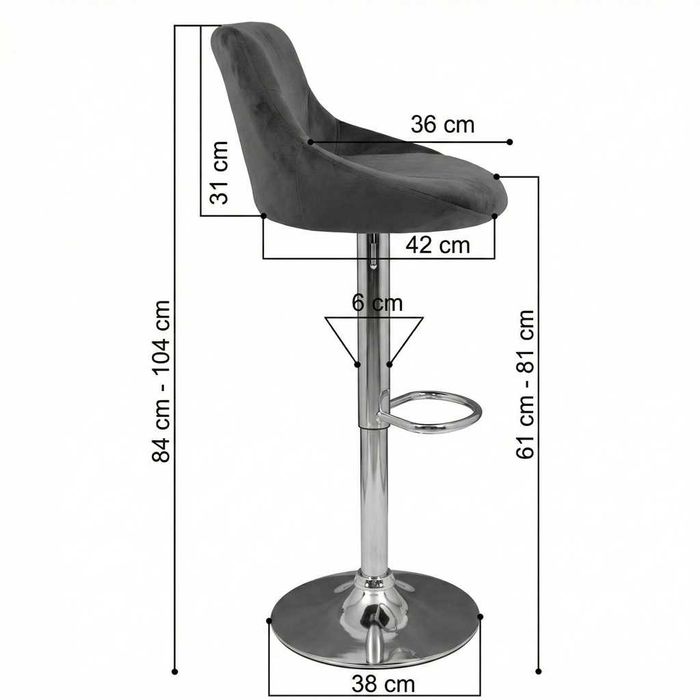 Nowoczesny Hoker Barowy Tapicerowany. Do kuchni, wyspy. Nowy. WYSYŁKA