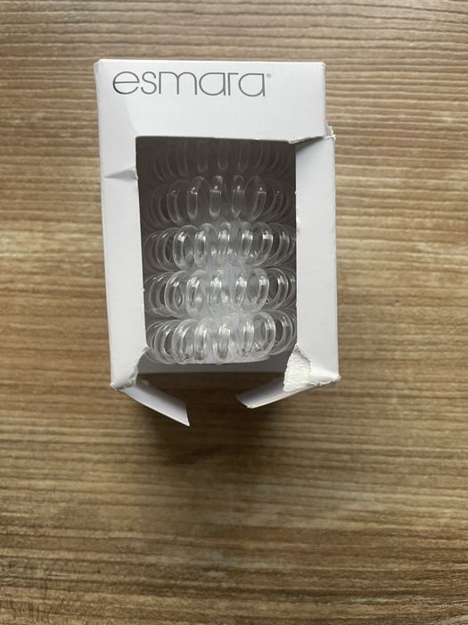 Zestaw gumek sprężynowa/spiralka bezbarwny 6 szt.