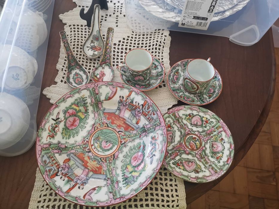 Chávena e pires chineses