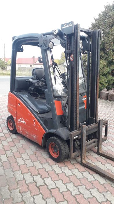 Linde H14 2008r lpg przesuw boczny h16 wozek widlowy terenowy gpw rak bulgar terenowe kola nissan toyota
