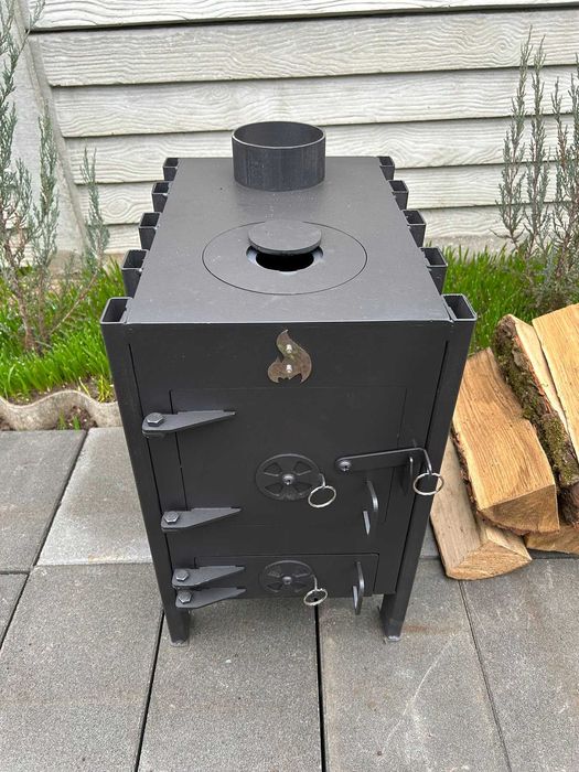 Буржуйка Піч з конвекцією пічка 5мм метал обігрів 40м2 печка Виробник