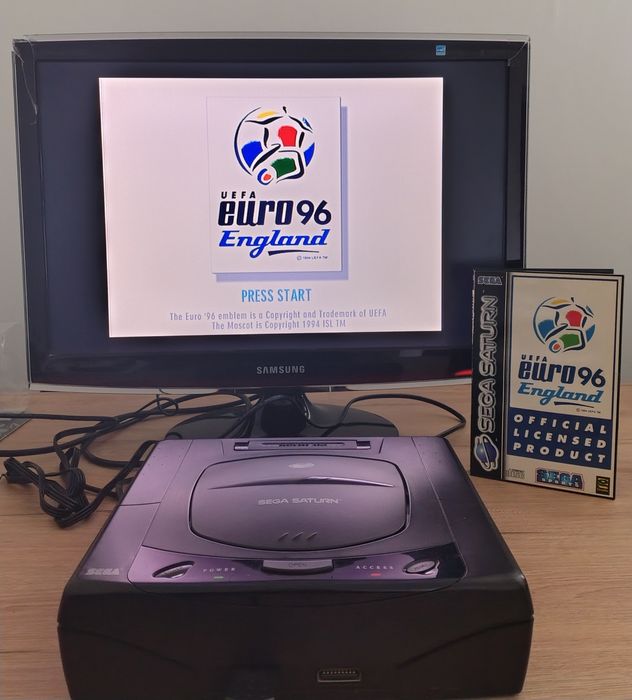 Euro 96 England (Sega Saturn) PAL, pełen box, super stan