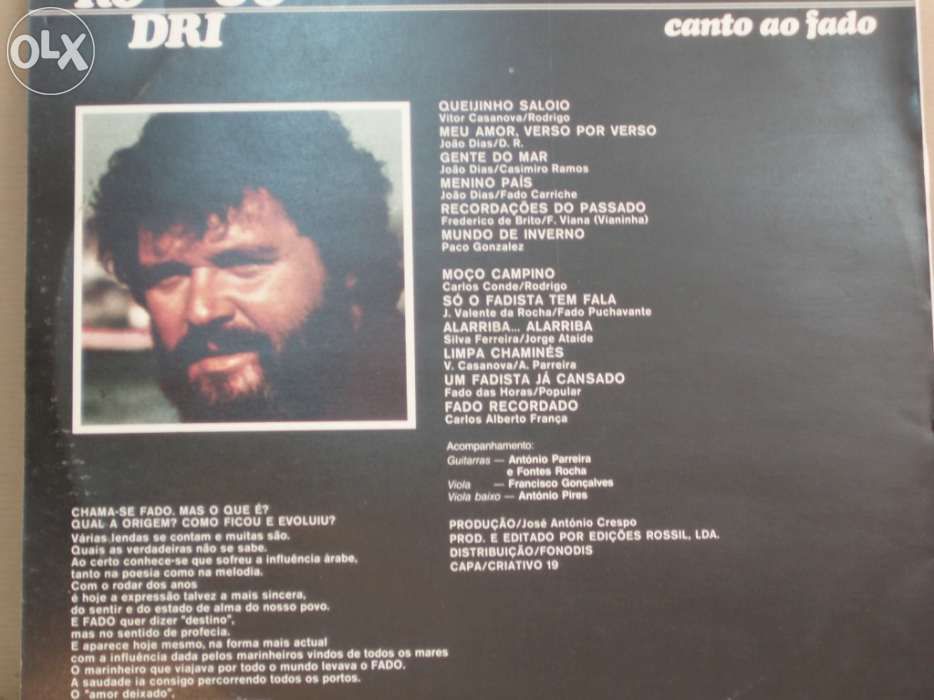 1 disco vinil LP de Rodrigo - como novo