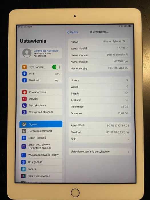 Ipad 6 generacji iphone