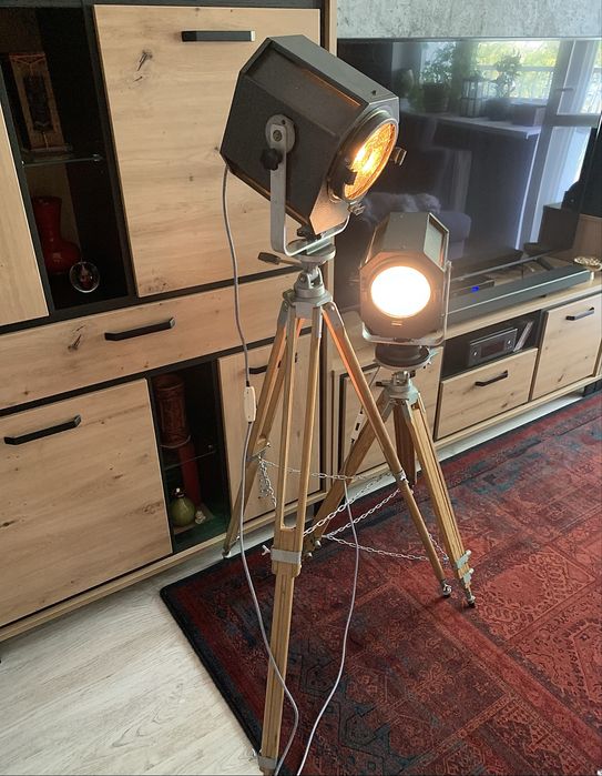 Lampa podłogowa stojaca  Loft Vintage Industrial Prl