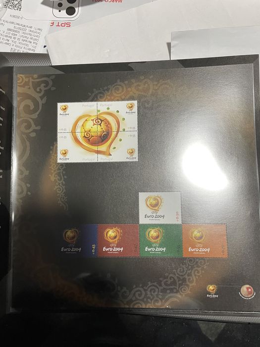 Selos Estampa Oficial UEFA EURO 2004