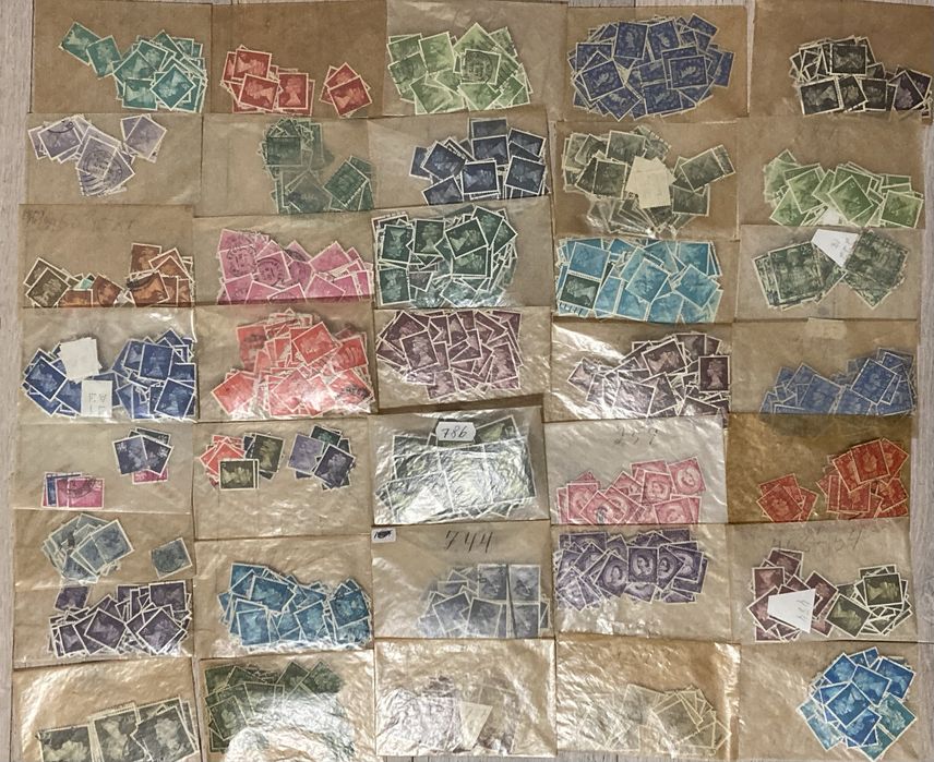Stare znaczki pocztowe Anglia - ogromna ilosc