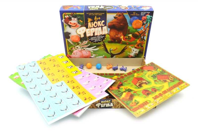 Настільна гра "Ферма Люкс" Danko toys, Данко тойс