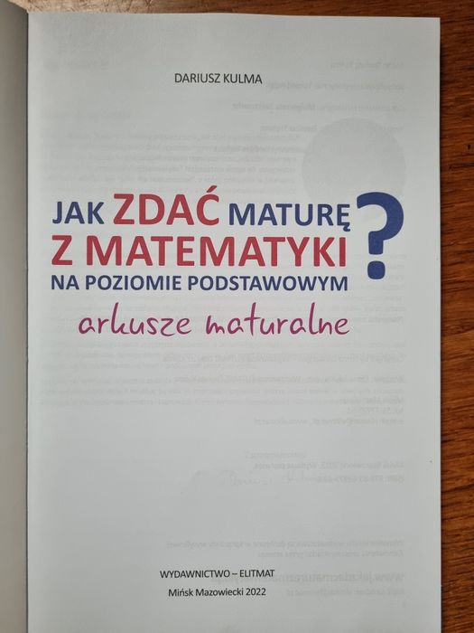 Jak zdać maturę z matematyki 253 arkusze
