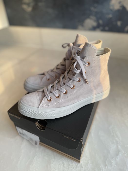 Nowe limitowane trampki Converse 38 szare zamsz nubuk