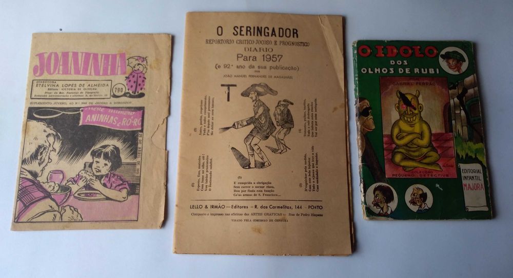 Um livro da Majora e 2 destacáveis de antigas revistas. Ver descrição