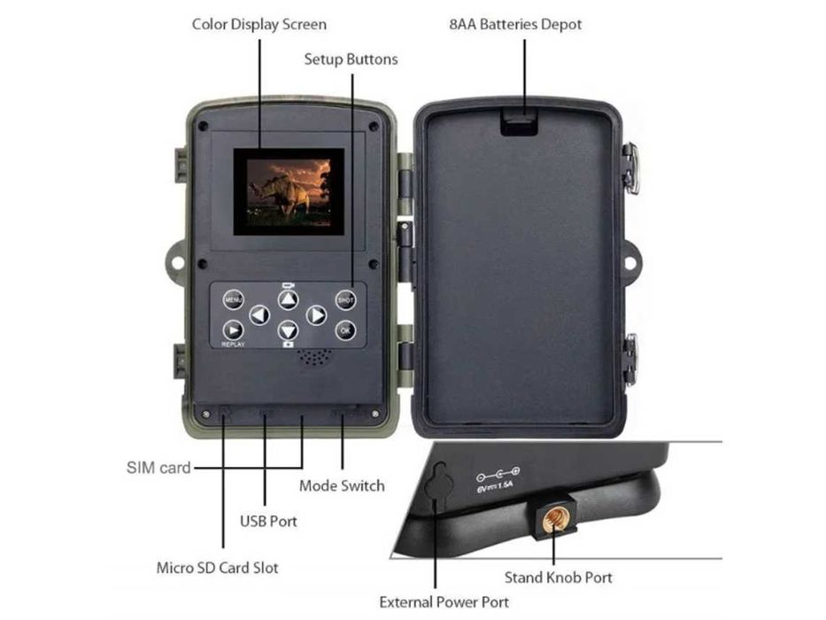 Câmara de Caça HC-810A 24MP Cartão SIM Visão Noturna (Nova)