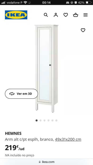 Hemnes movel com espelho