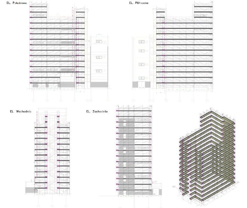 Rusztowania elewacyjne, modułowe Marcegaglia WYNAJEM/TRANSPORT/MONTAŻ