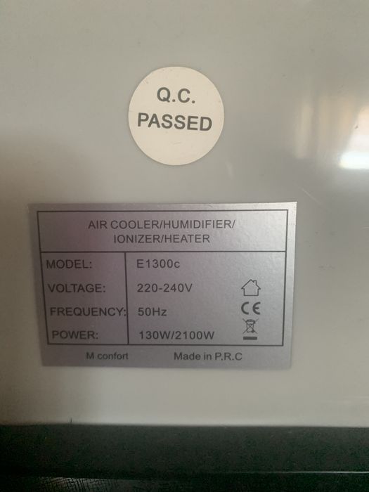 Climatizador evaporativo E-CONFORT 1300C