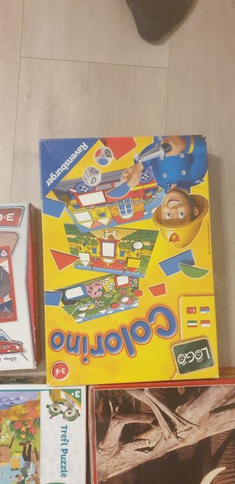 Zestaw puzzli i gier 7 szt  3-6 lat