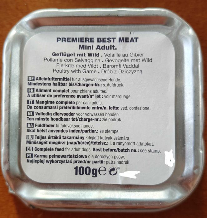 Tacki dla PSA PREMIERE Best Meat Mini Adult Dziczyzna i drób 200x100g.