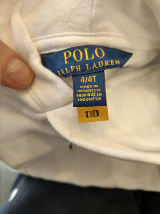 bluzosukienka dziewczeca z kapturem Ralph Lauren central color logo