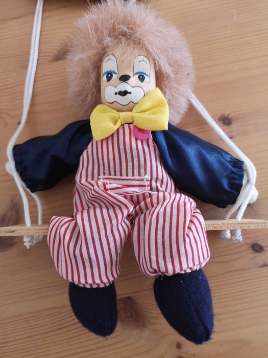 Palhaço decorativo para pendurar em baloiço