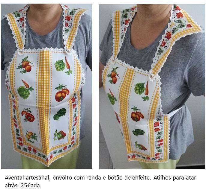 Aventais artesanais & Batas com bolso canguru