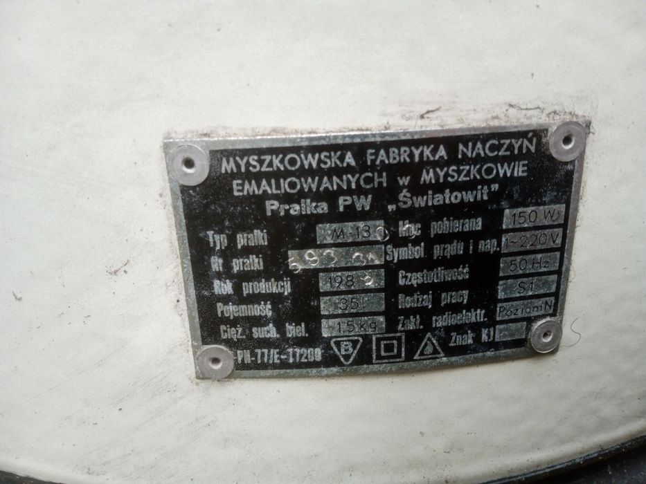 Pralka Światowid z okresu PRL.